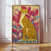Elegance Among Vibrant Blooms
