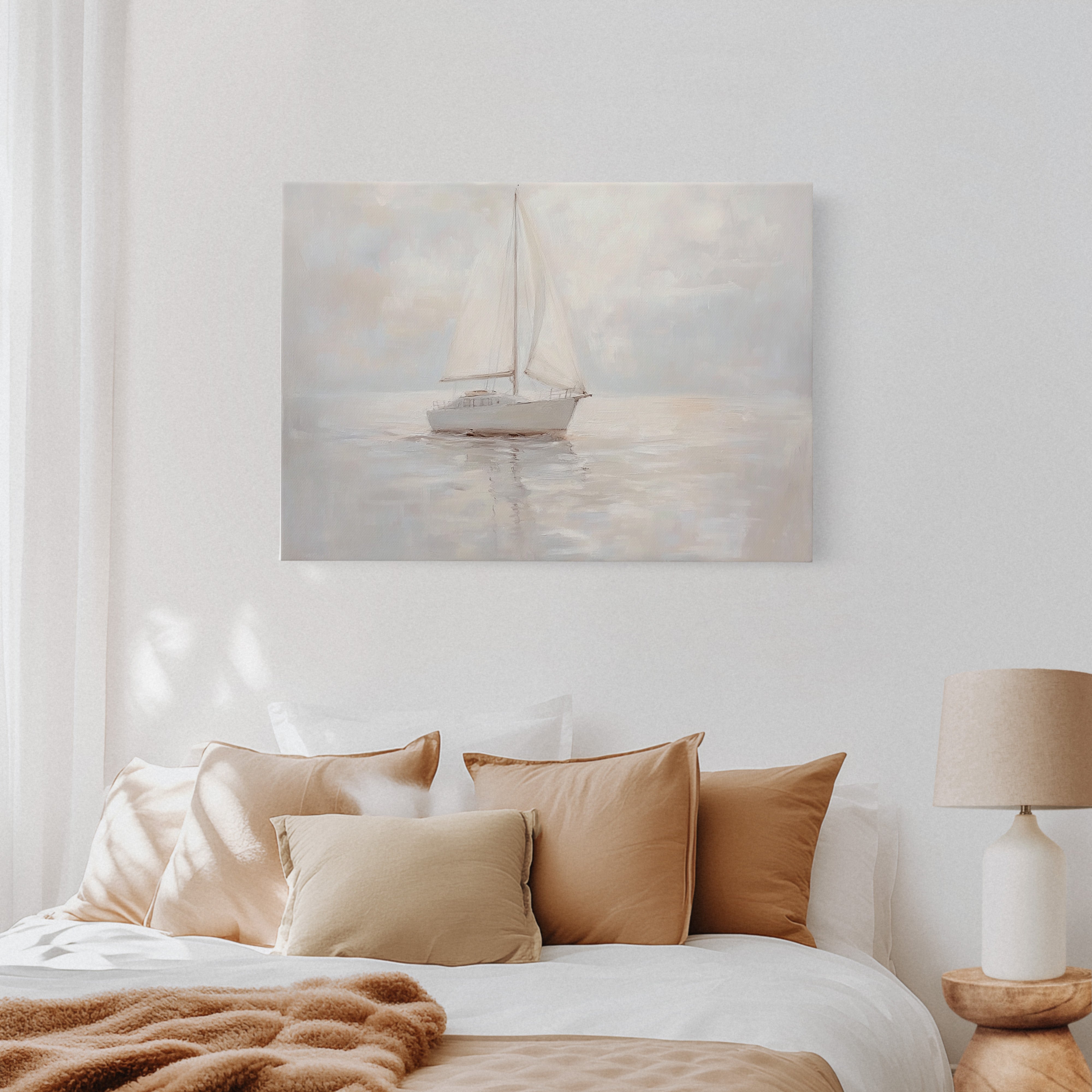 Soft Sails Through Morning Mist