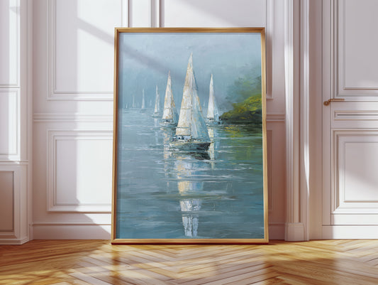 Sails Embrace the Morning Mist