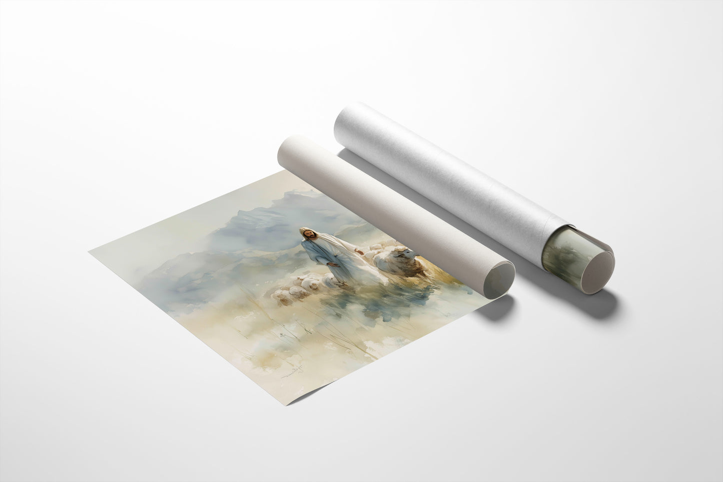 Gentle Shepherd Among Misty Hills