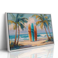 Surfboards Await Turquoise Tides