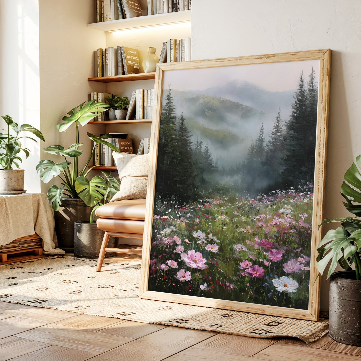 Mountain Meadow Wakes In Pink
