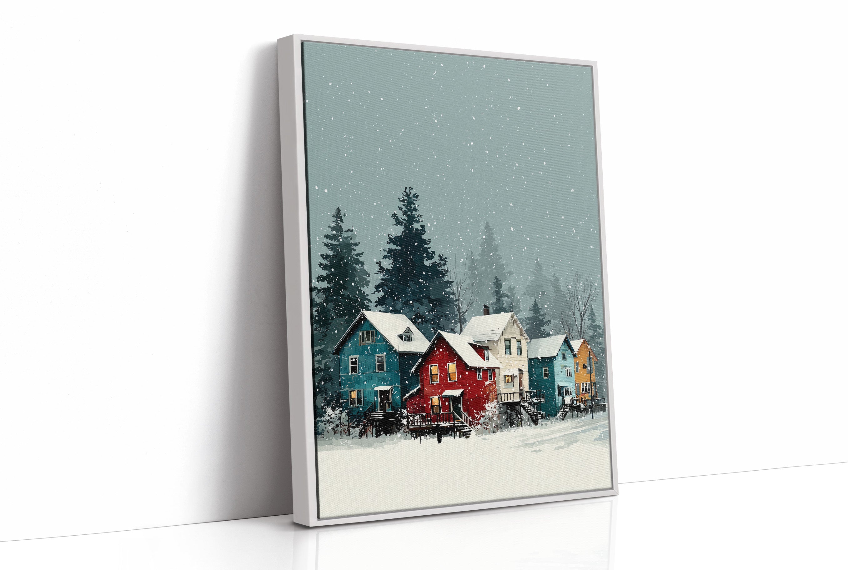 Snow Falls on Main Street