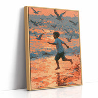 Sunset Sprint with the Gulls