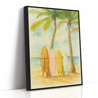Surf Boards Await Morning Tide