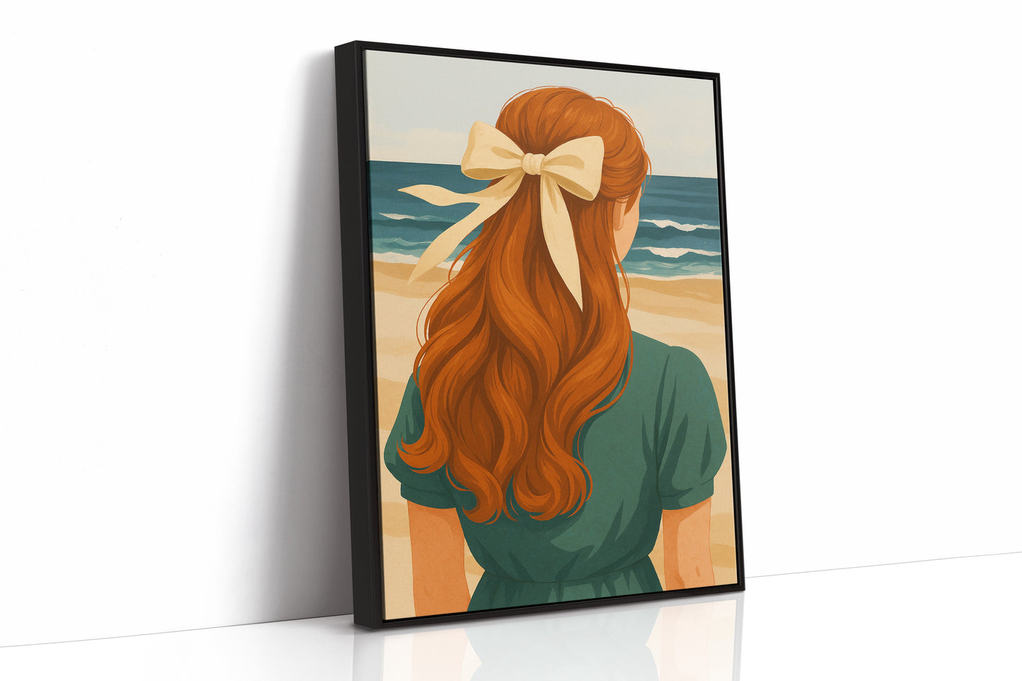 Copper Waves Meet Ocean Blue