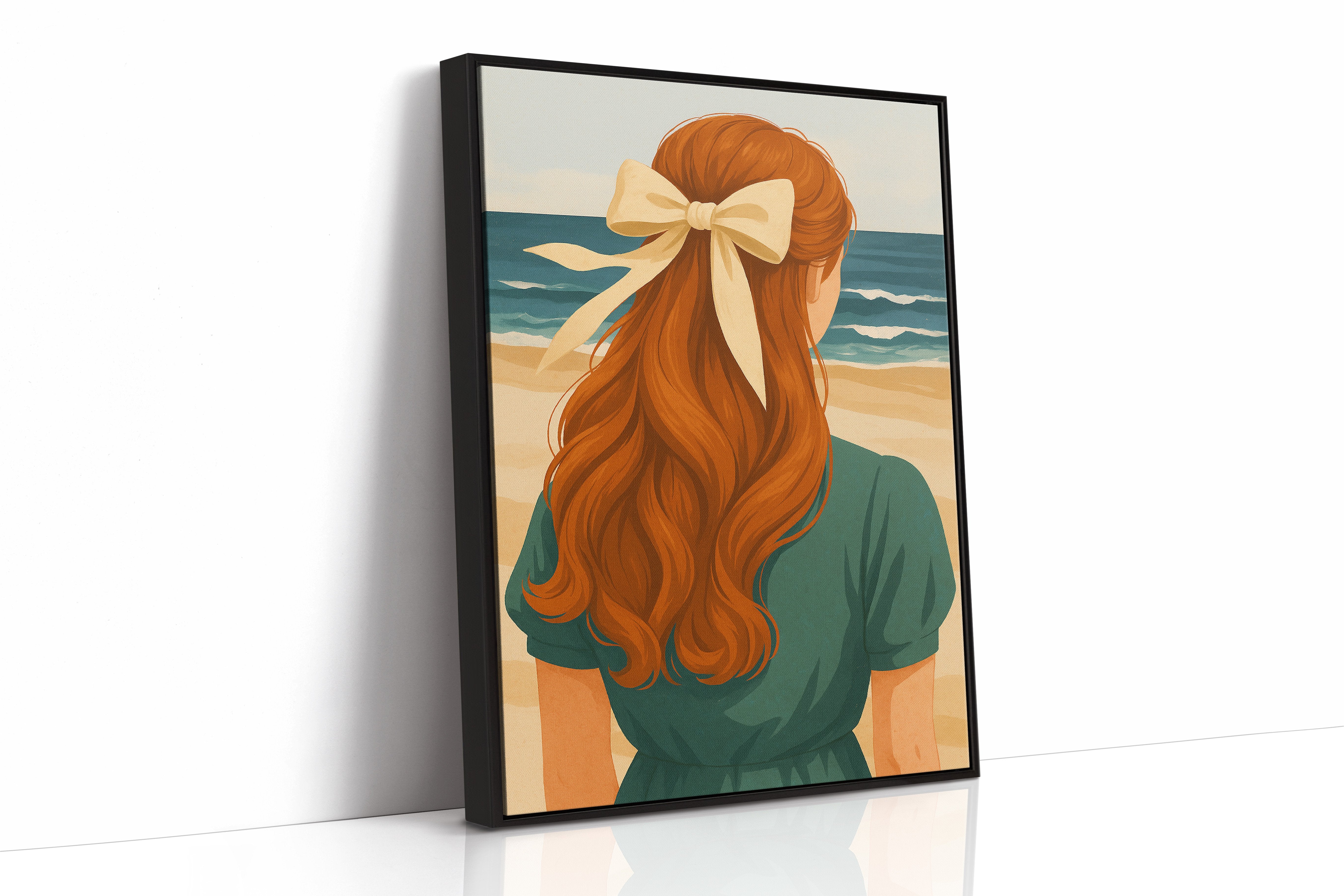 Copper Waves Meet Ocean Blue