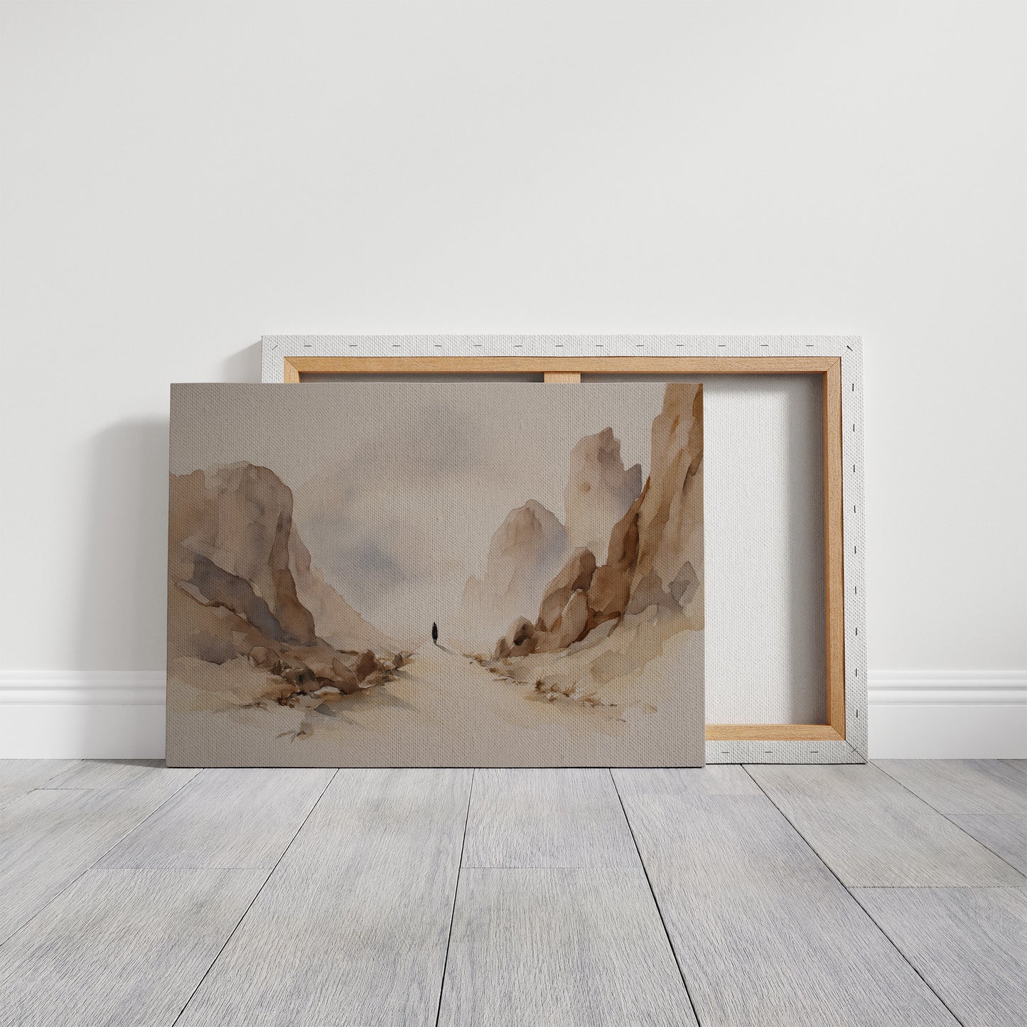 Silent Pilgrim Through Desert Canyons