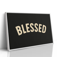 Blessed Minimalist Arch Text Print