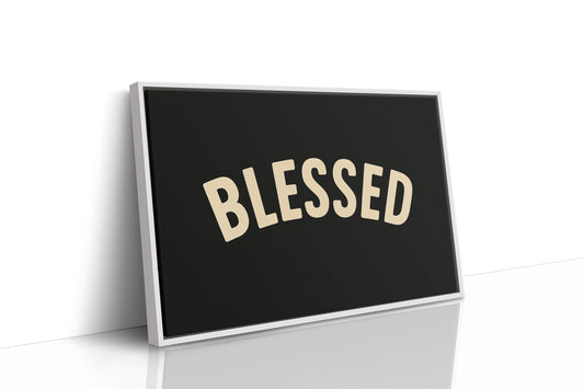 Blessed Minimalist Arch Text Print