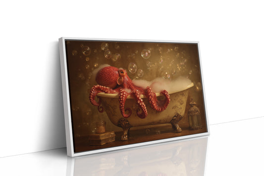 Octopus Takes A Vintage Bath