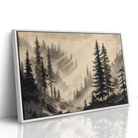 Misty Pines Catch Mountain Light