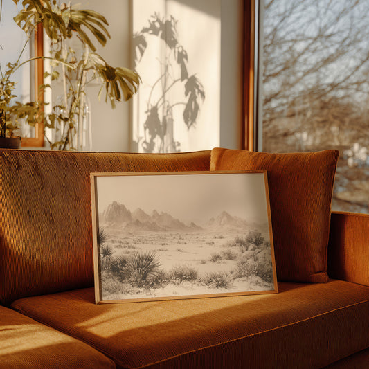 Mojave Solitude - Desert Mountain Landscape