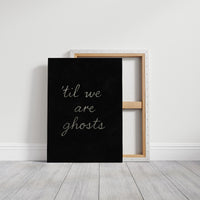 Haunting Words On Midnight Canvas