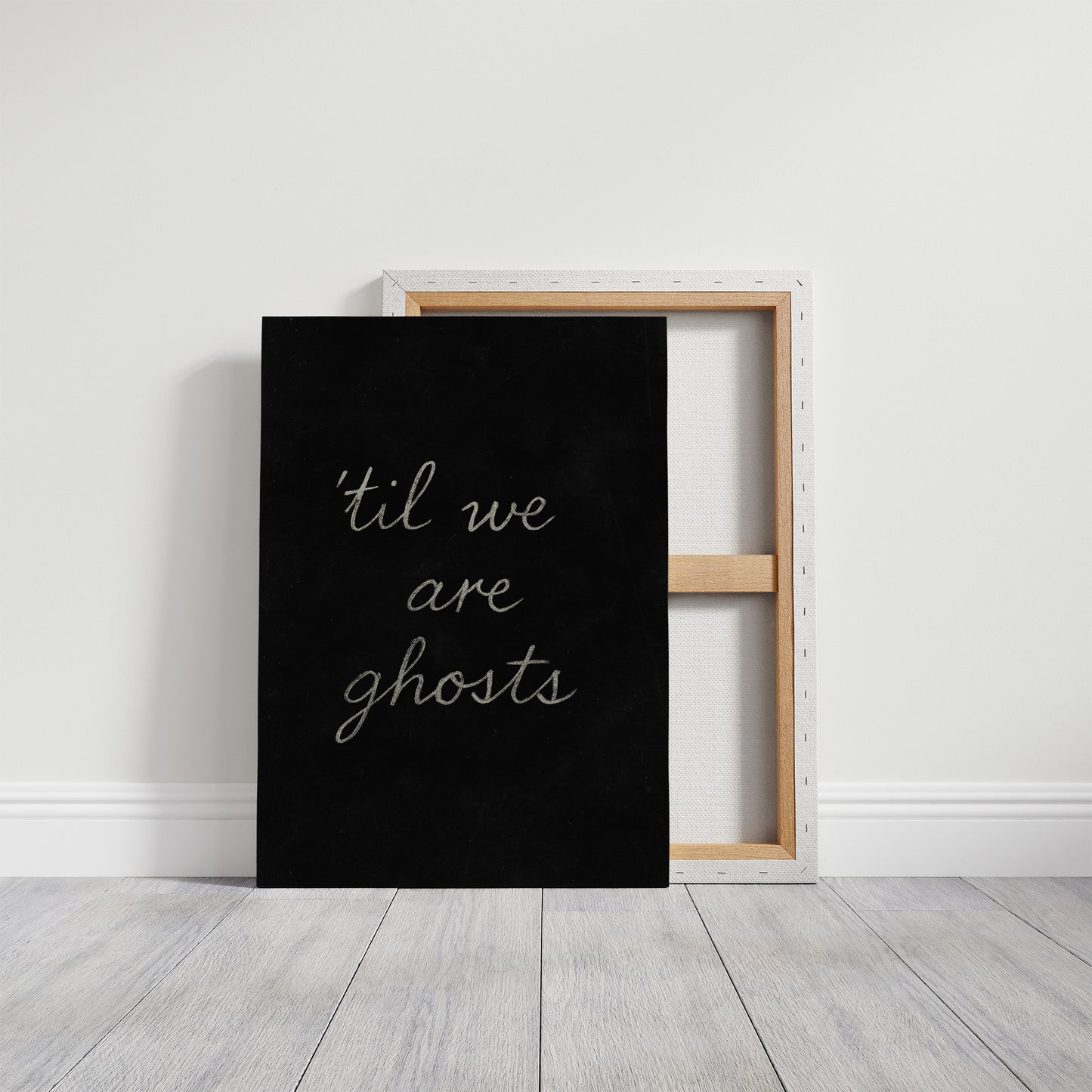 Haunting Words On Midnight Canvas