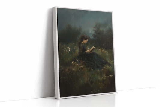 Twilight Reading in the Wild Meadow
