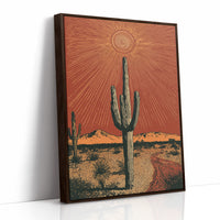 Saguaro Under Radiant Sun