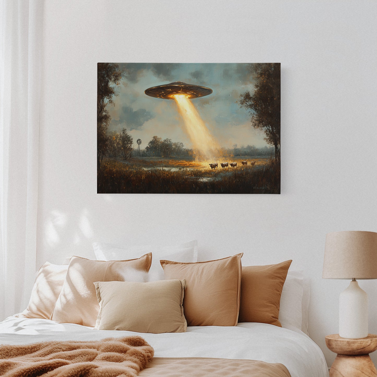 Strange Light Over Pasture Land