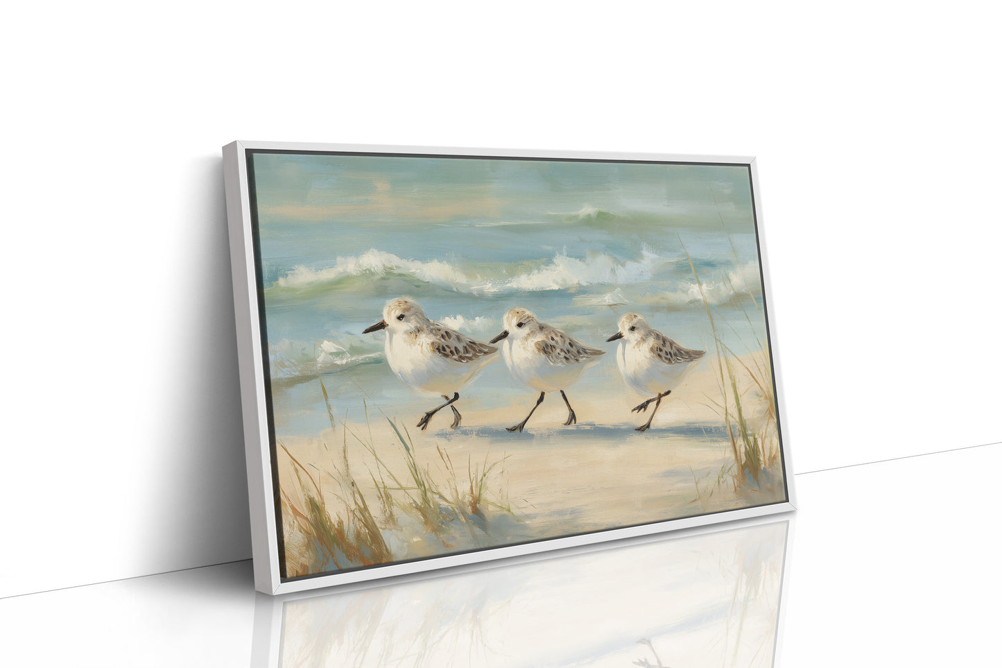 Sandpipers Dance Along Tidal Edge