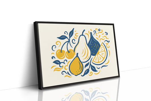 Mediterranean Kitchen Dances In Blue