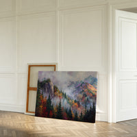 Autumn Mists Crown Mountain Peaks