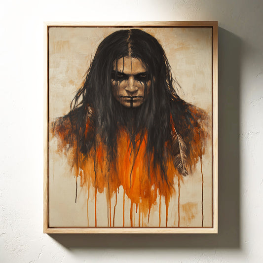 Ember Stare Warrior Portrait