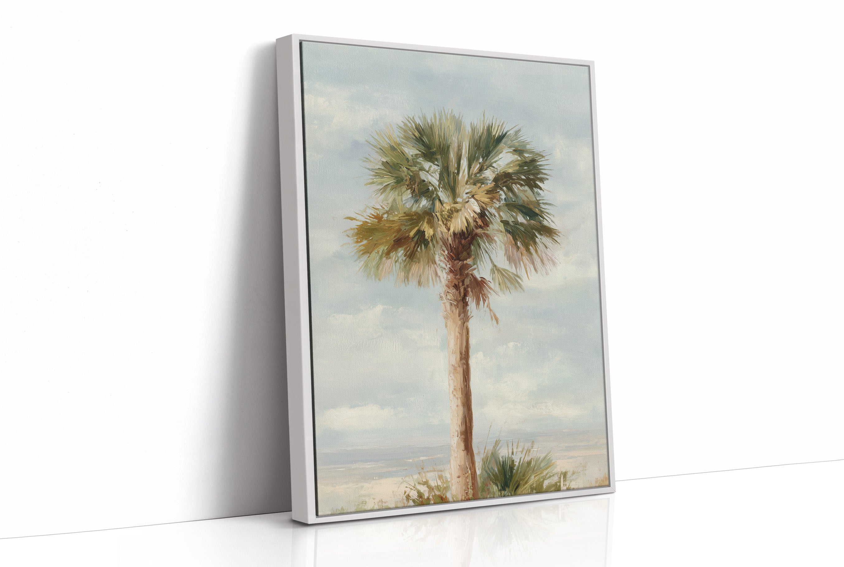 Solitary Palm Whispers Coastal Secrets