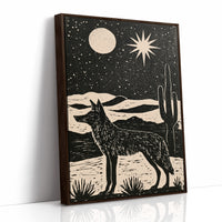 Coyote Beneath The Desert Moon