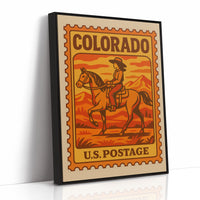 Sunset Trails On Postal Canvas