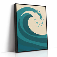 Teal Curl Meets Desert Calm