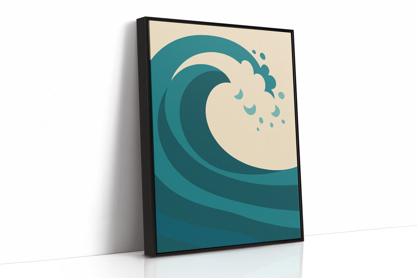 Teal Curl Meets Desert Calm