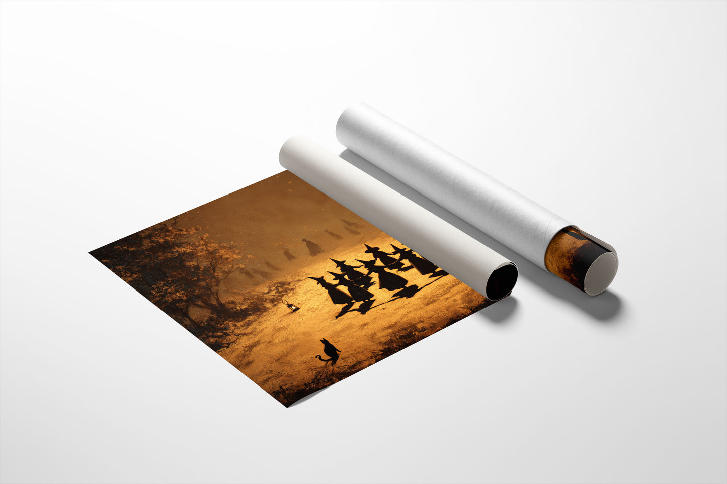 Autumn Coven Gathers By Moonlight