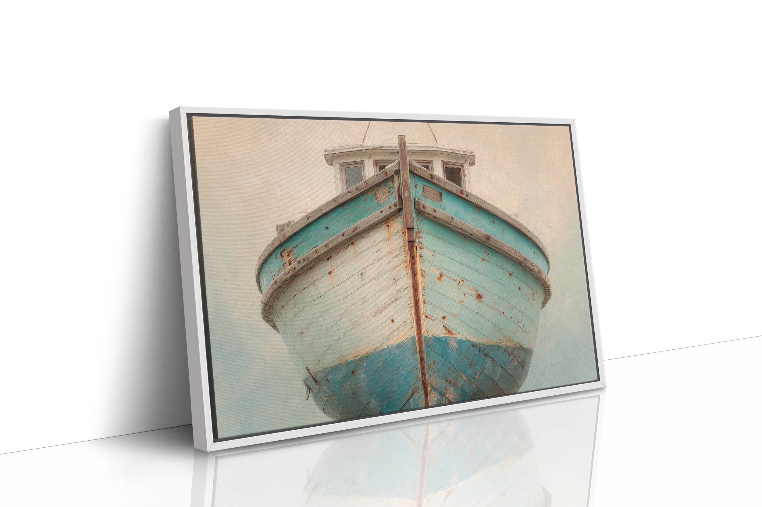 Weathered Vessel Awaits The Tide