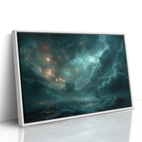 Fireworks Over the Stormy Sea