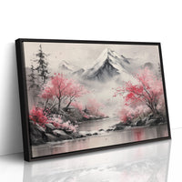 Cherry Blossoms Guard Mountain Temples