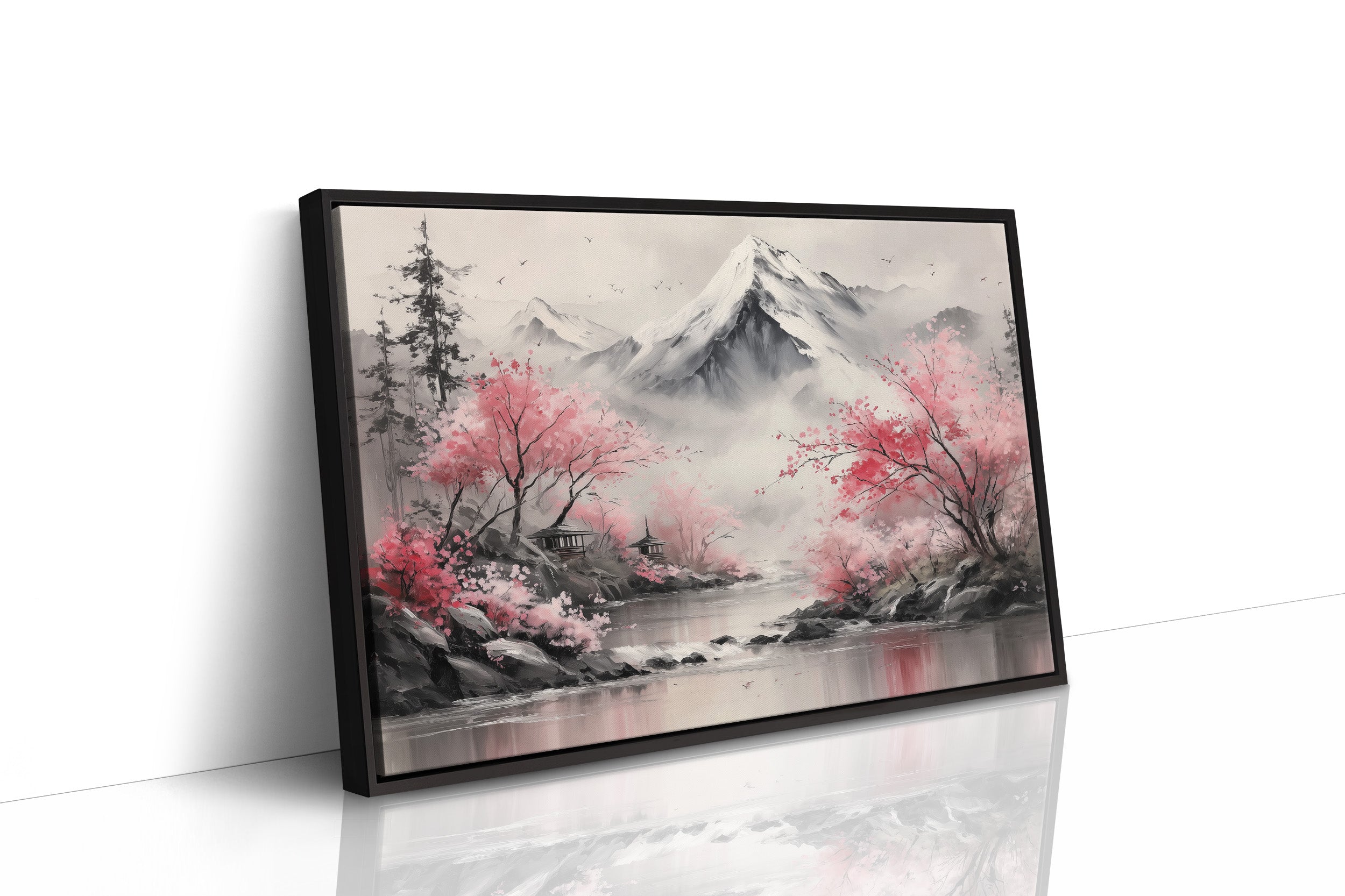 Cherry Blossoms Guard Mountain Temples