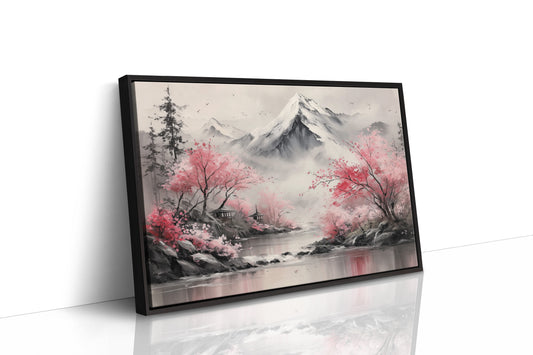 Cherry Blossoms Guard Mountain Temples