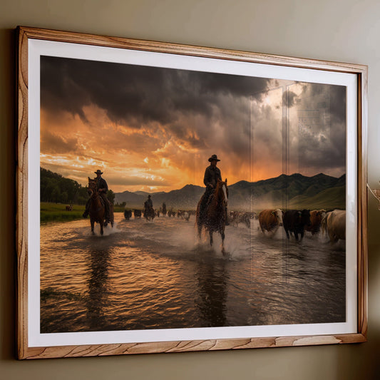 Sunset Waters Guide Cattle Home