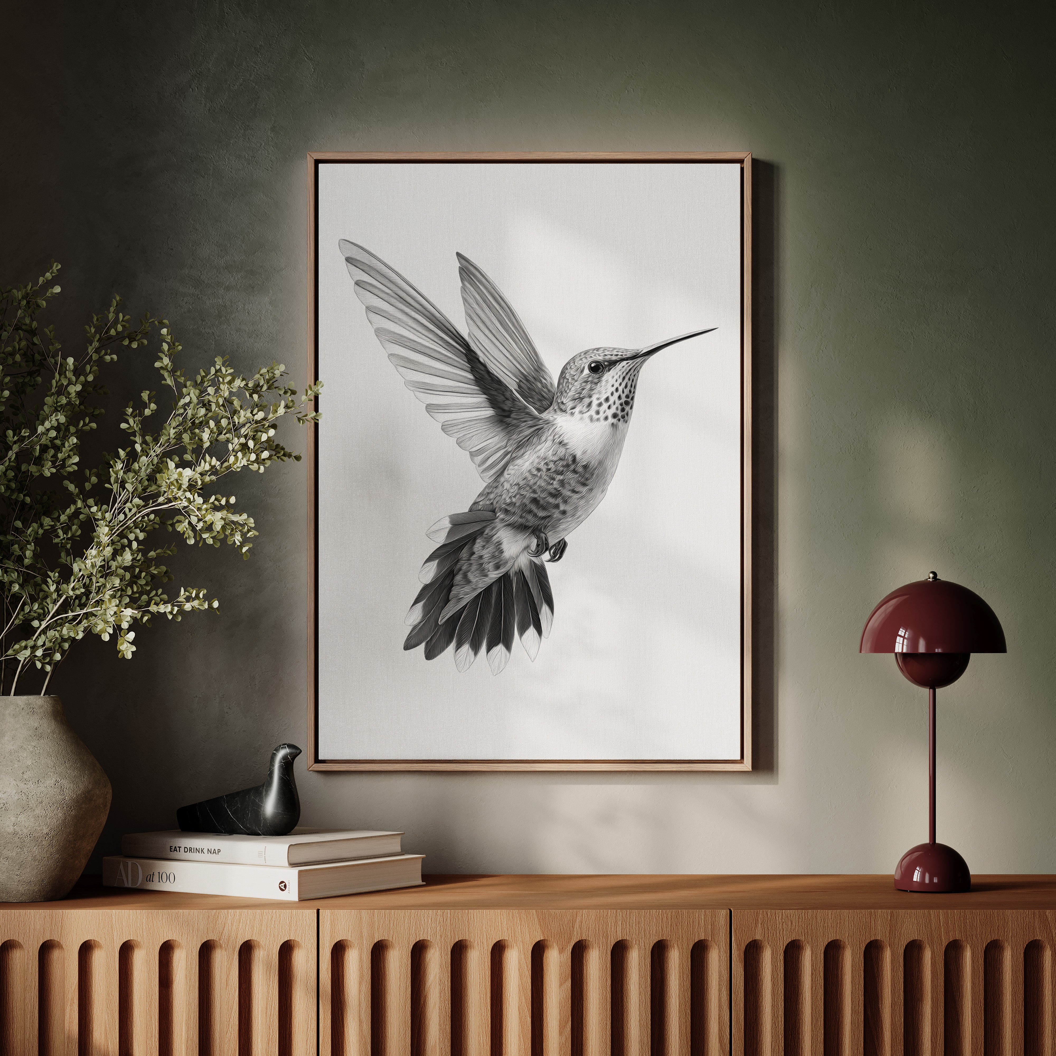 Graceful Hummingbird in Flight