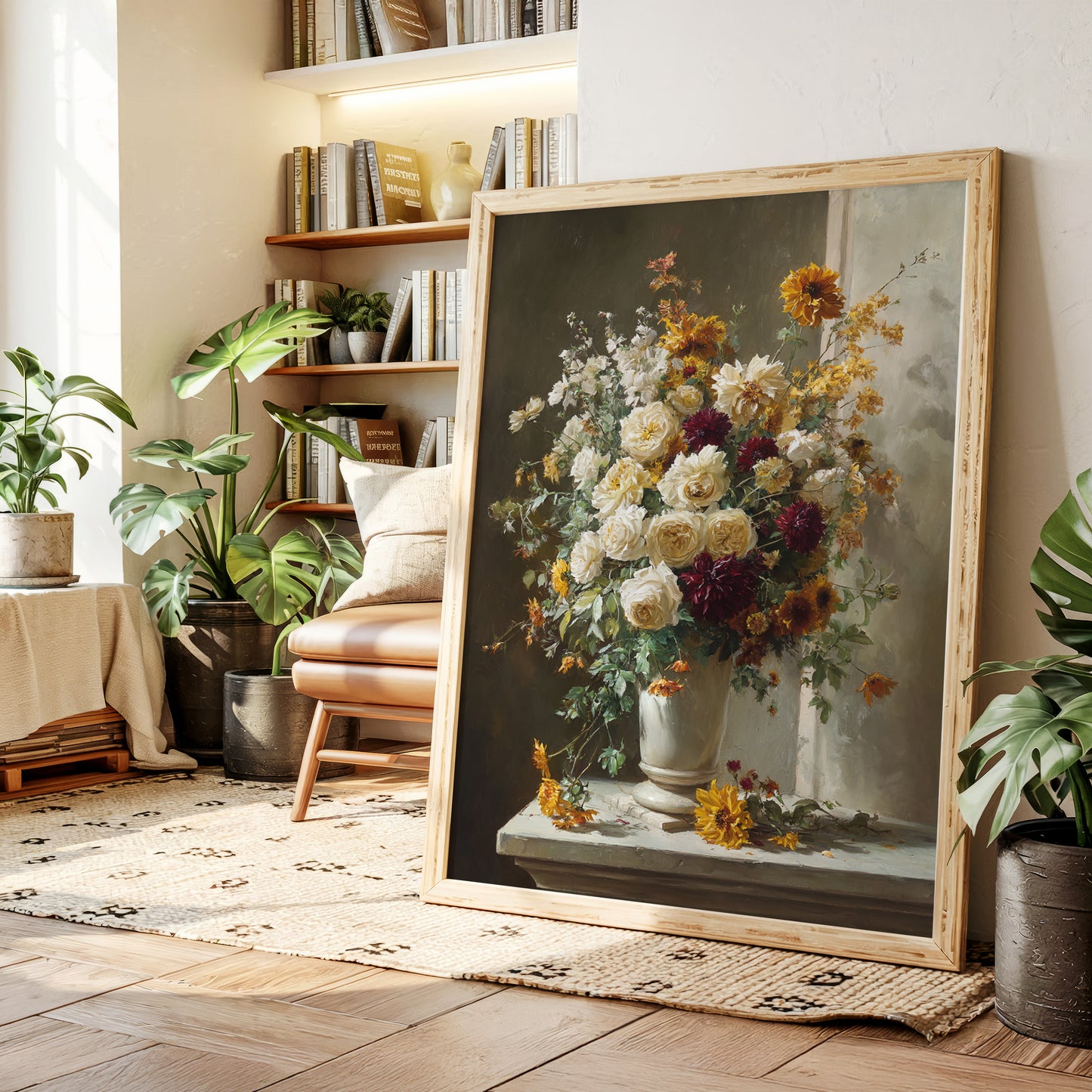 Roses And Dahlias Paint Autumn's Symphony