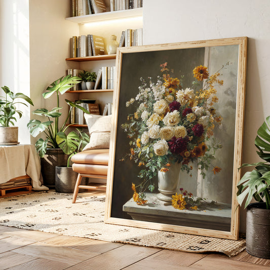 Roses And Dahlias Paint Autumn's Symphony