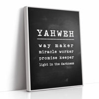 Yahweh Chalkboard Declaration