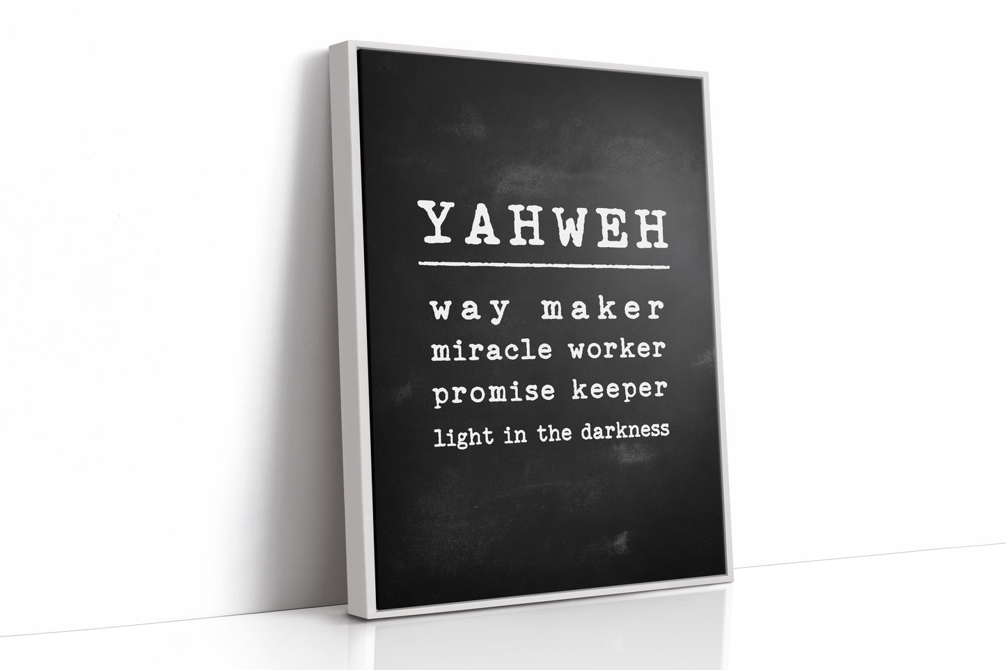 Yahweh Chalkboard Declaration