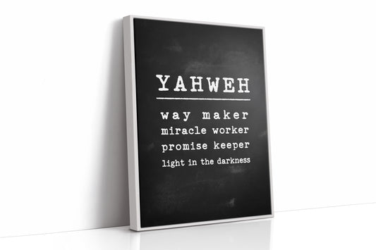 Yahweh Chalkboard Declaration