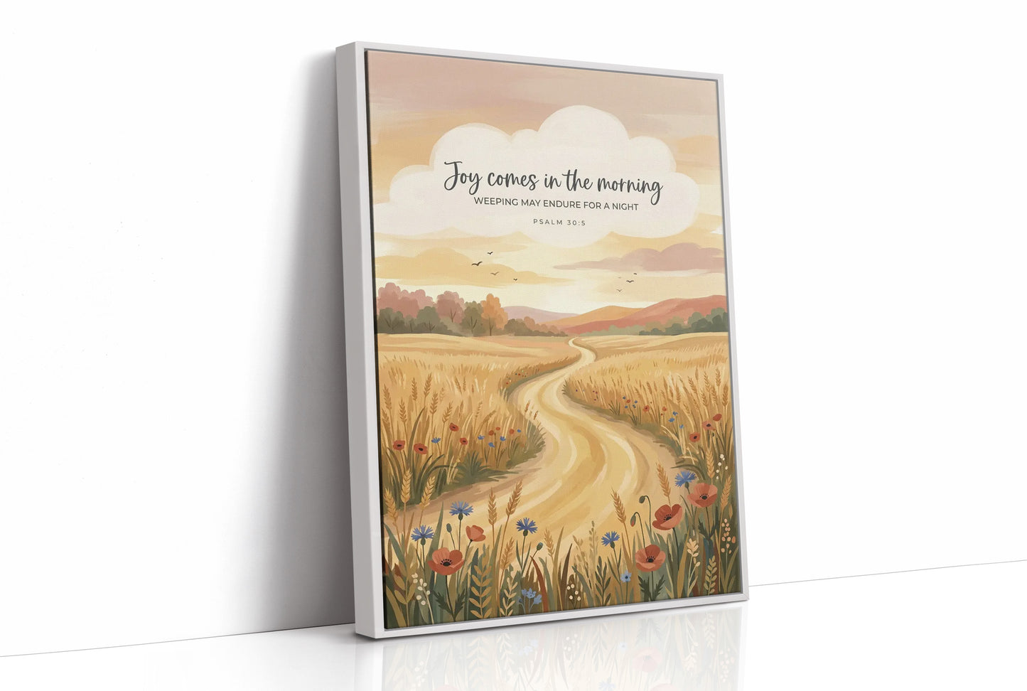 Joy Comes in the Morning: Harvest Scripture Print