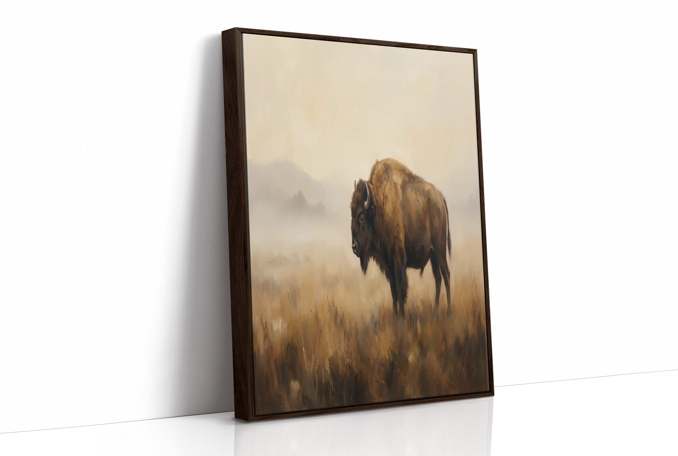 Bison in the Amber Haze