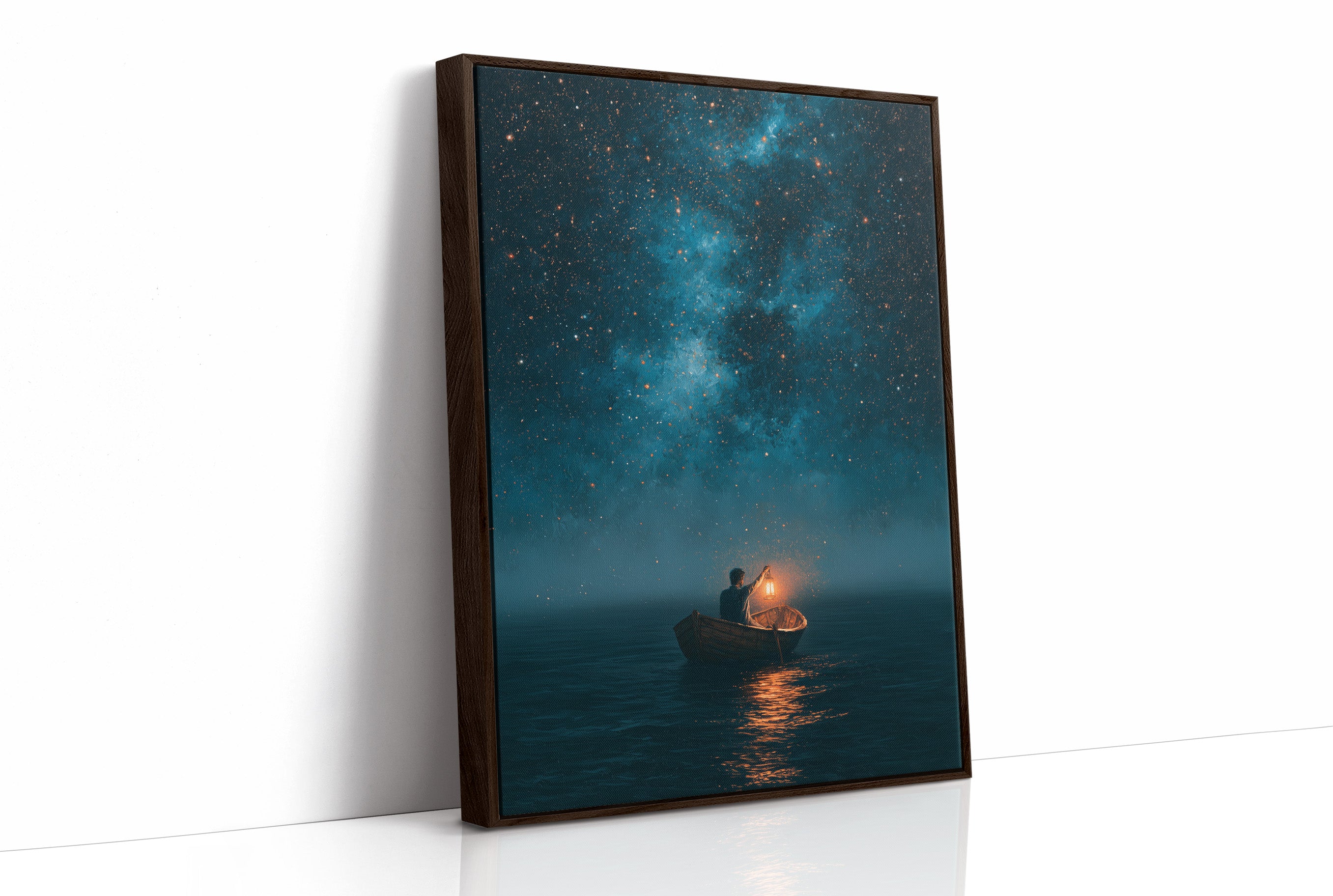 Lantern Boat Beneath The Stars