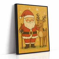 Vintage Holiday Friends Await Morning