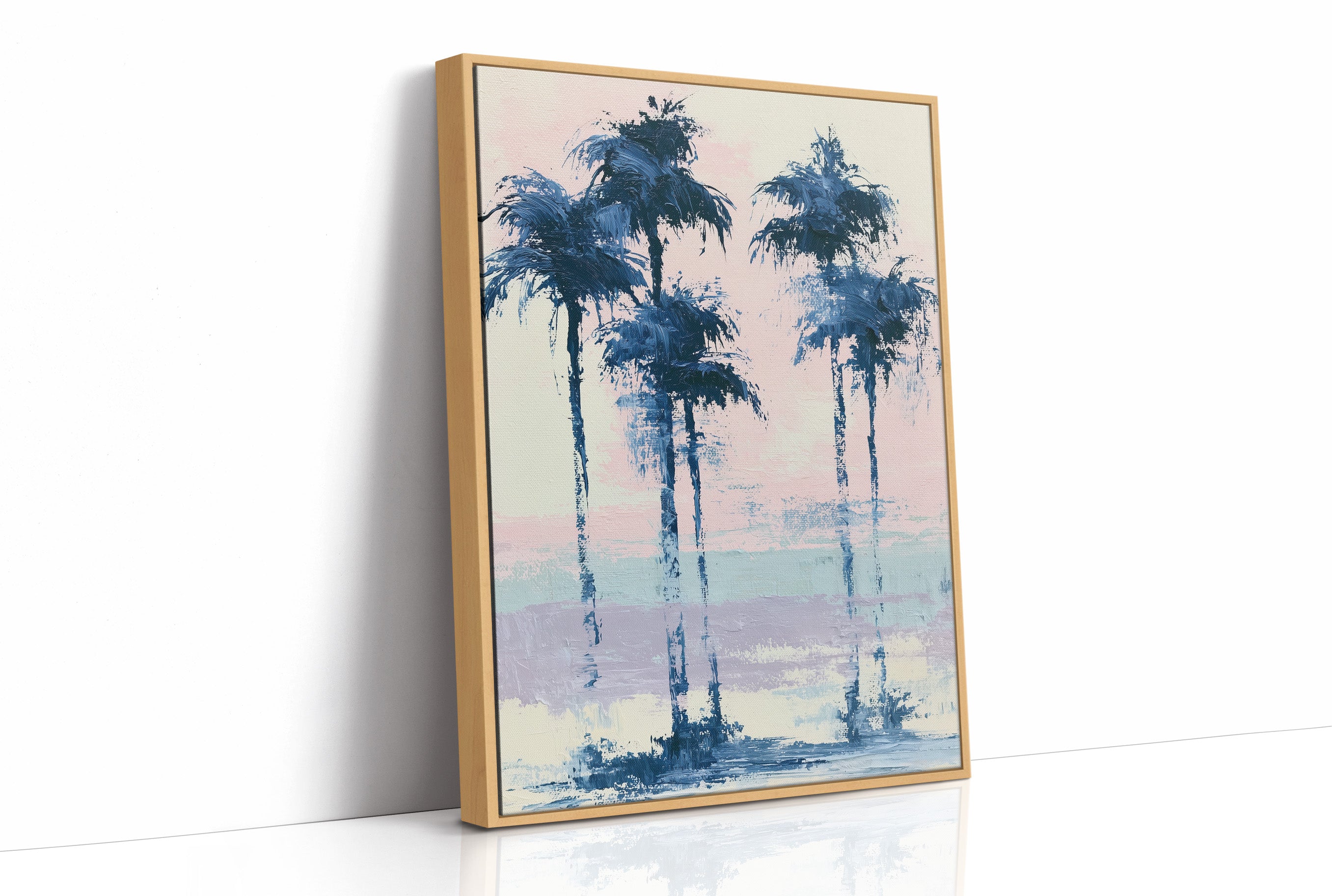 Navy Palms, Cotton Candy Sky