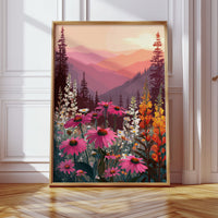 Sunset Serenade Over Wild Blooms